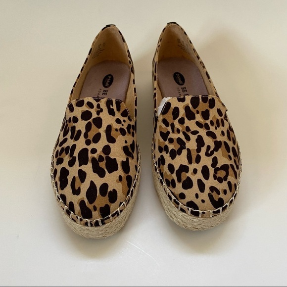 Dr. Scholls Be Energized Find Me Brown Leopard Round Toe Espadrilles Womens 6M - Picture 5 of 9